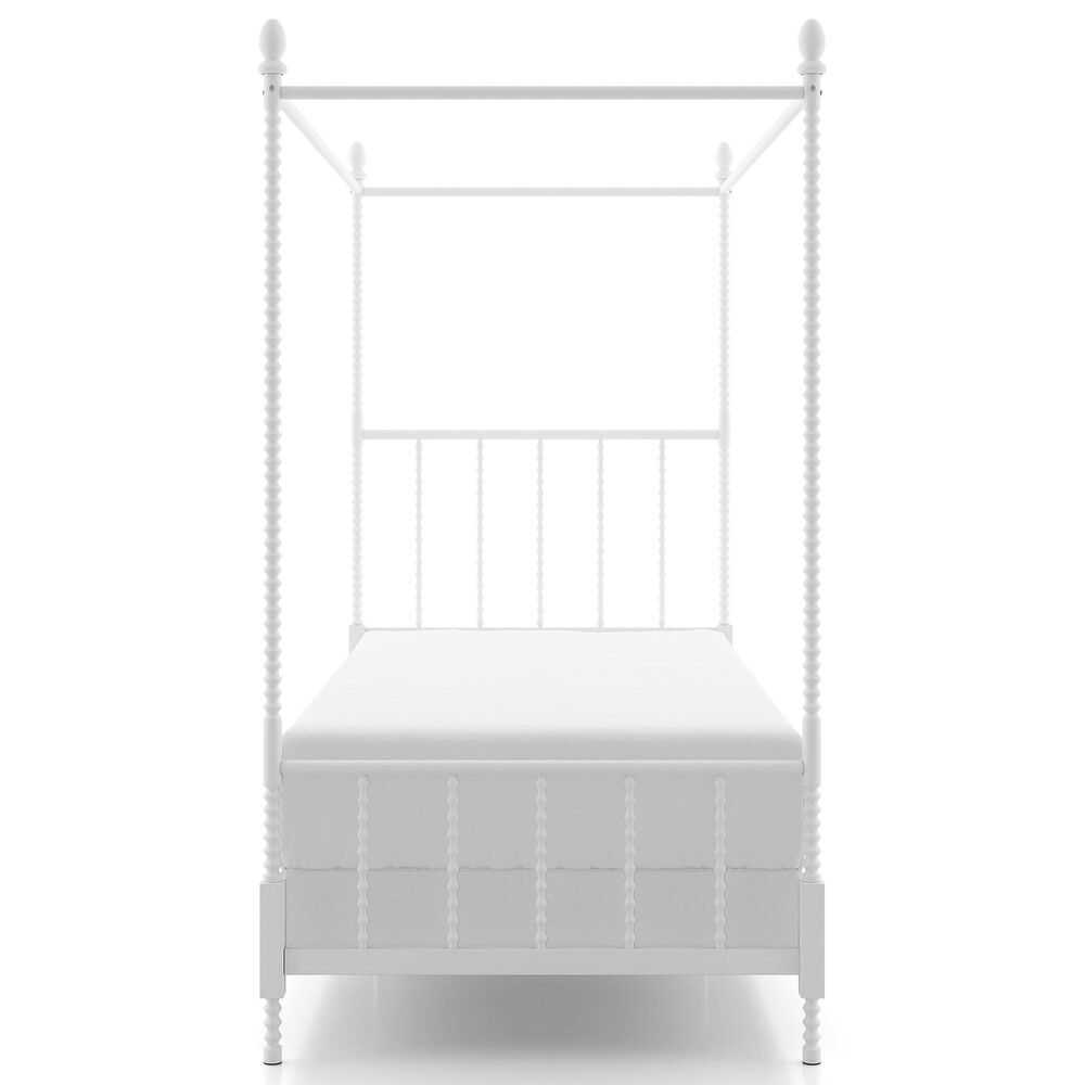 Furniture of America Elliot Twin Canopy Bed in White, , large
