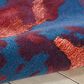Nourison Prismatic PRS13 3"9" x 5"9" Blue and Flame Area Rug, , large