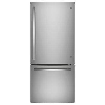 GE Appliances 21 Cu. Ft. Bottom-Freezer Refrigerator with Icemaker in Fingerprint Resistant Stainless Steel, , large
