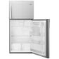 Whirlpool 19.2 Cu. Ft. Top Freezer Refrigerator with LED Interior Lighting in Monochromatic Stainless Steel, , large