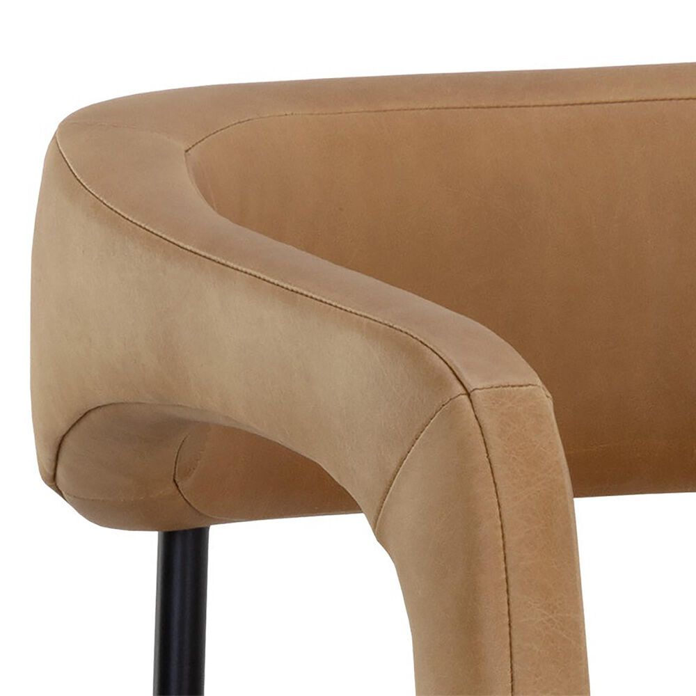 Club Collection By Sunpan Mavia Counter Stool in Matte Black, , large