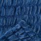 50" x 65" Ruched Faux Fur Throw Blanket in Blue, , large