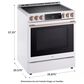 LG Studio 30" Smart Slide-in Electric Range with  Air Fry and Convection in Essence White, , large