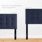 Modway Lily Upholstered Fabric Full Headboard in Navy, , large