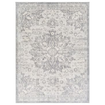 Surya Monaco MOC-2328 4"3" x 6" Silver Gray and Cream Area Rug, , large