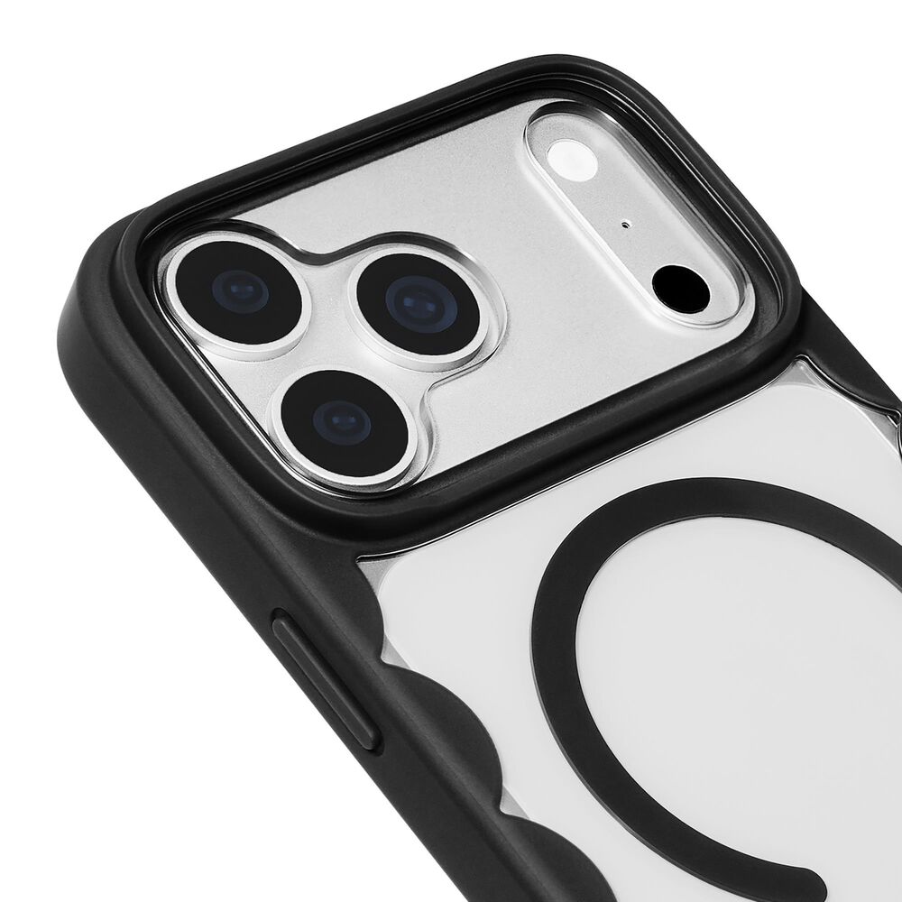 Kate Spade Silicone Scallop MagSafe Case for Apple iPhone 18 Pro/17 Pro in Black and Clear, , large