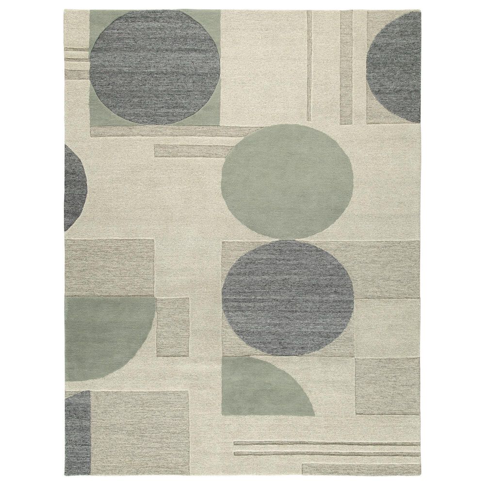 Ashley Dallane 8" x 10" Linen, Blue and Green Area Rug, , large