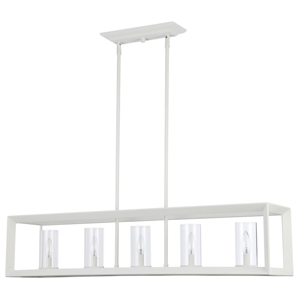 Golden Lighting Smyth 5-Light Linear Pendant in Natural White, , large