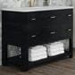 James Martin Vanities Lucian 48" Single Vanity in Carbon Oak with 3 cm White Zeus Quartz Top, , large