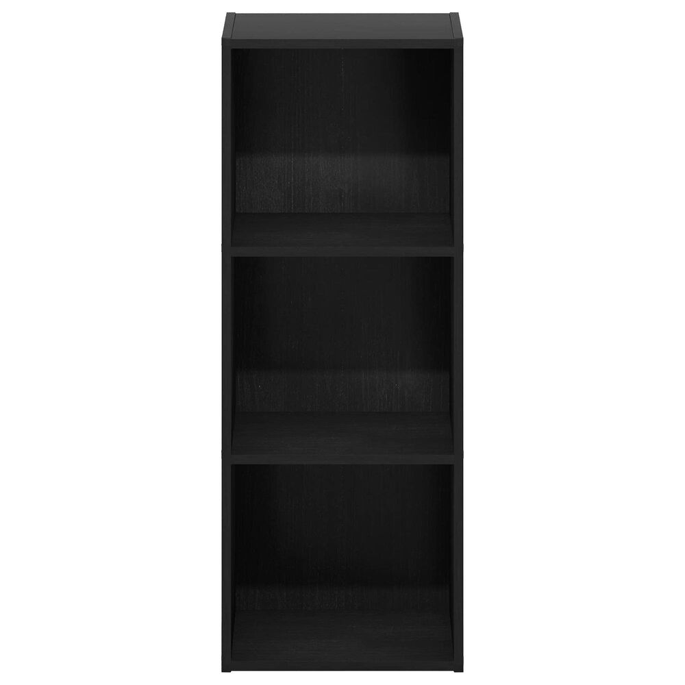 HOMLUX 3-Tier Open Shelf Bookcase in Blackwood, , large