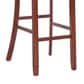 Linon Home Decor Torino Craftsman Bar Stool in Dark Cherry, , large