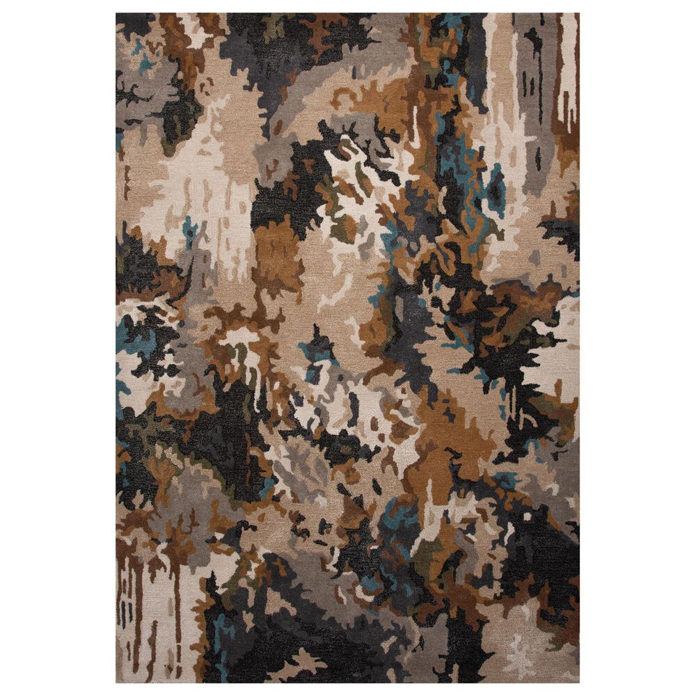 RIZZY Kinetic KIN534 Brown 8"9" x 11"9" Area Rug, , large