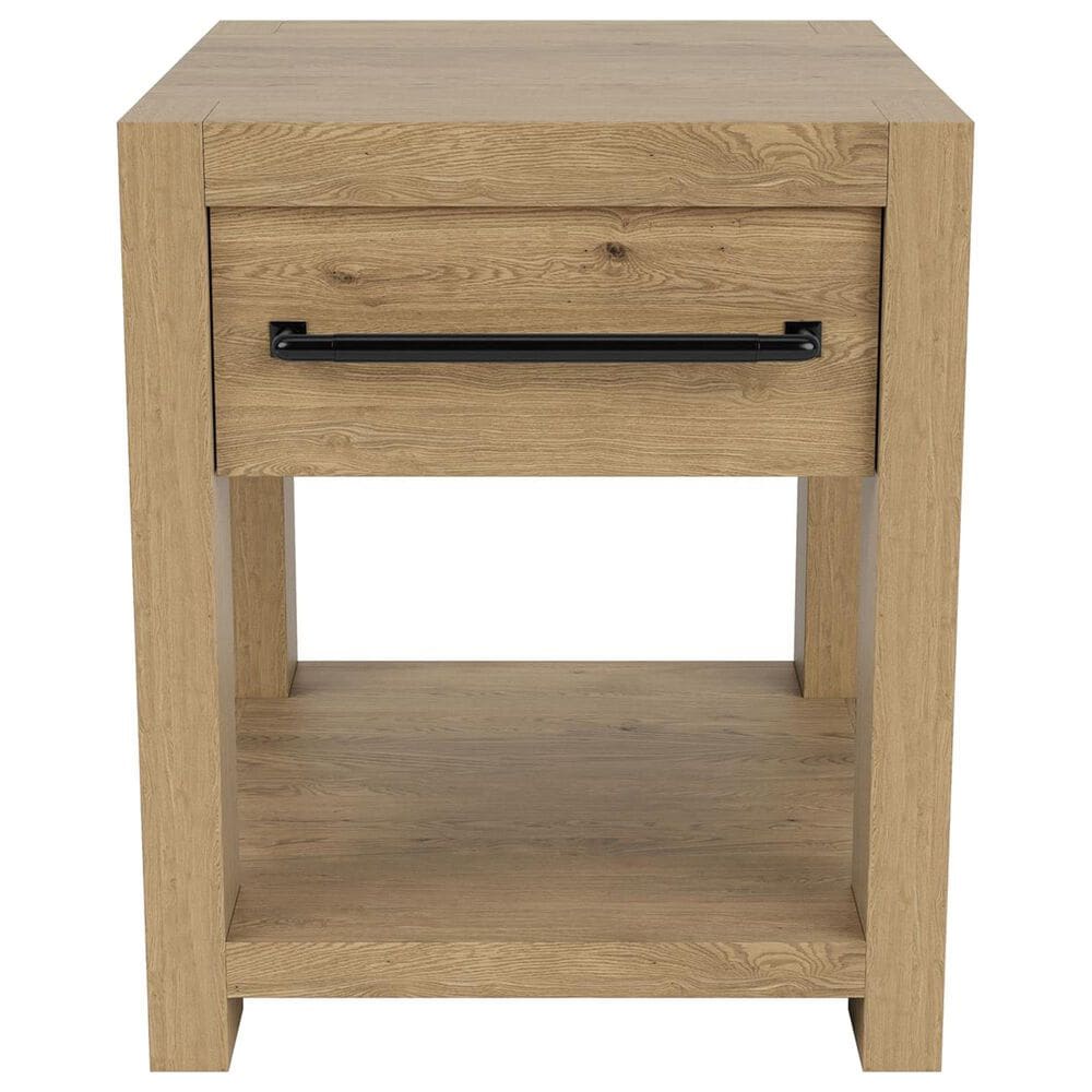 Shannon Hills Davie 1-Drawer Side Table in Pale Oak, , large