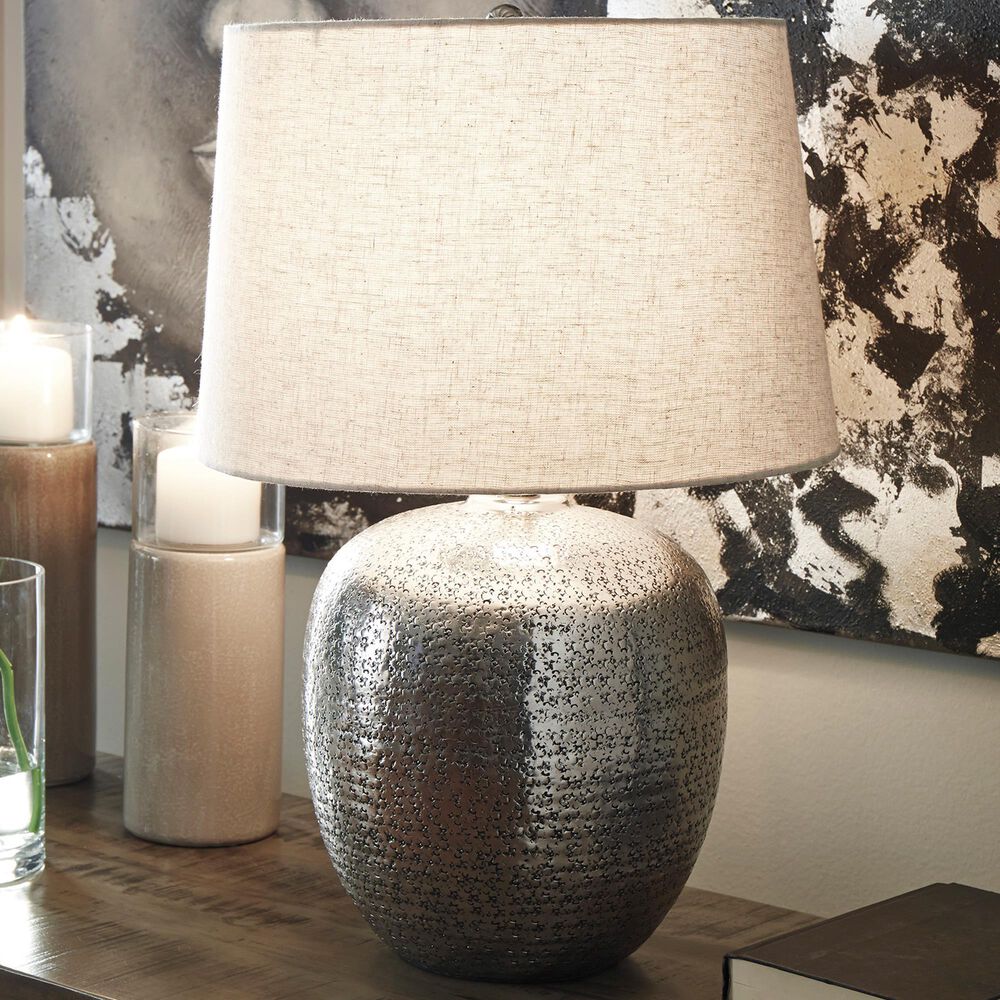 Ashley Magalie Table Lamp in Antique Silver, , large