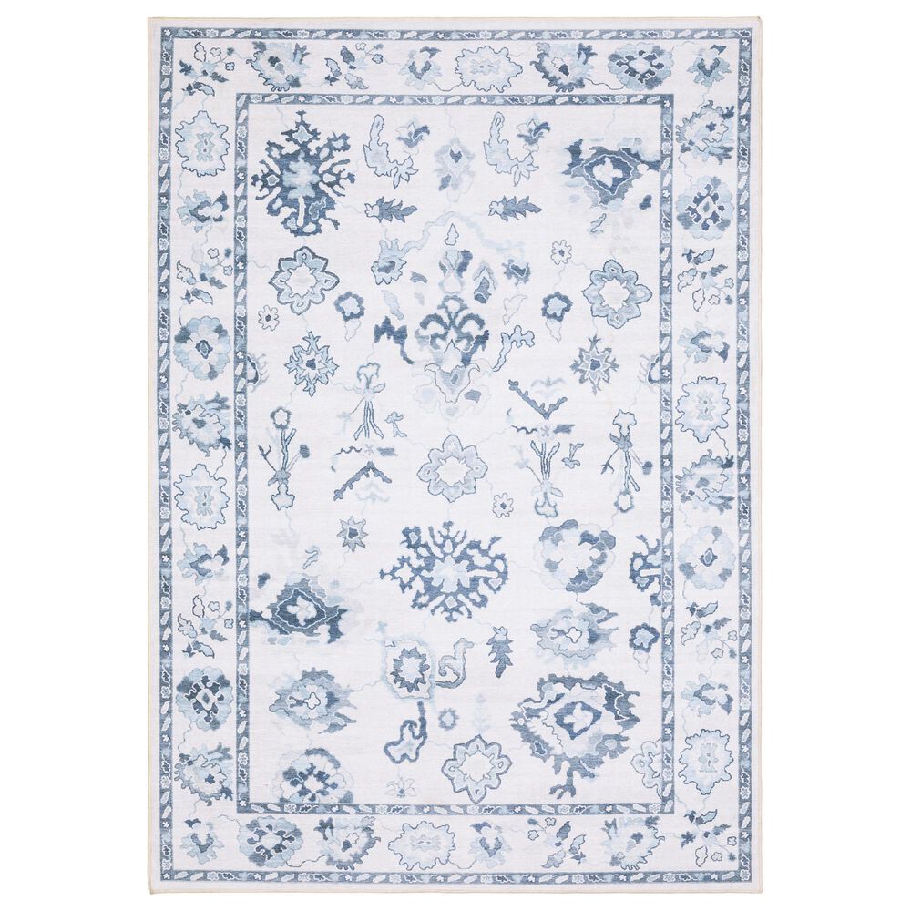 ROW by Oriental Weavers Addison Ivory and Blue 7"6" x 9"10" Area Rug, , large
