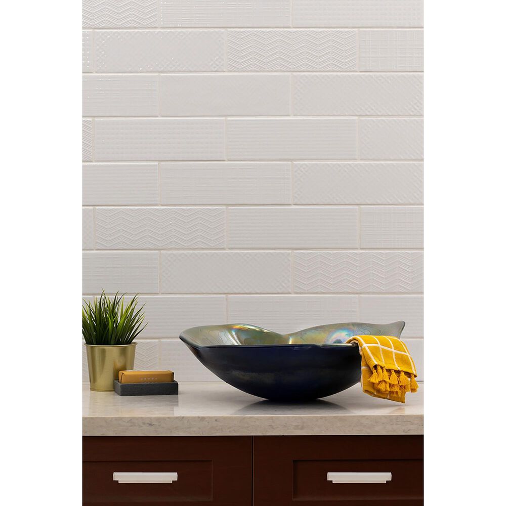MS International Urbano Pure 3D Mix 4&quot; x 12&quot; Ceramic Tile, , large