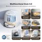 Roborock Qrevo Curv Robot Vacuum and Mop with Multifunctional Dock, 18,500Pa Suction, and Zero-Tangling Main Brush in White, , large
