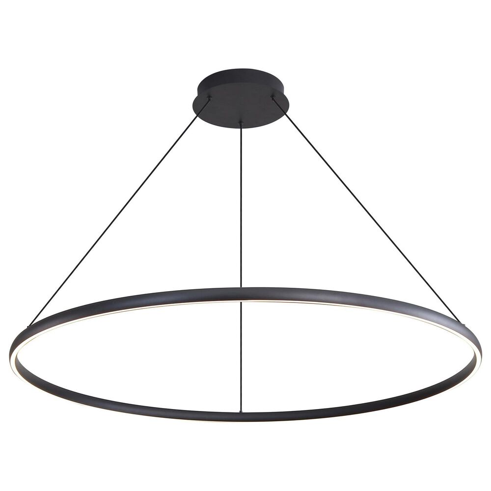 Golden Lighting Veritas 47" 1-Light Chandelier in Sand Black, , large