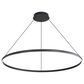 Golden Lighting Veritas 47" 1-Light Chandelier in Sand Black, , large