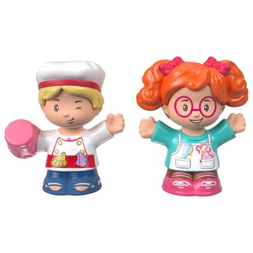 Little People Little People Pastry Chef Tia and Sofie Figure in Green, White and Pink, , large
