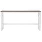 Linon Home Decor Westlee 5-Piece Rectangular Nesting Consoles and Stool Set in White and Light Brown, , large