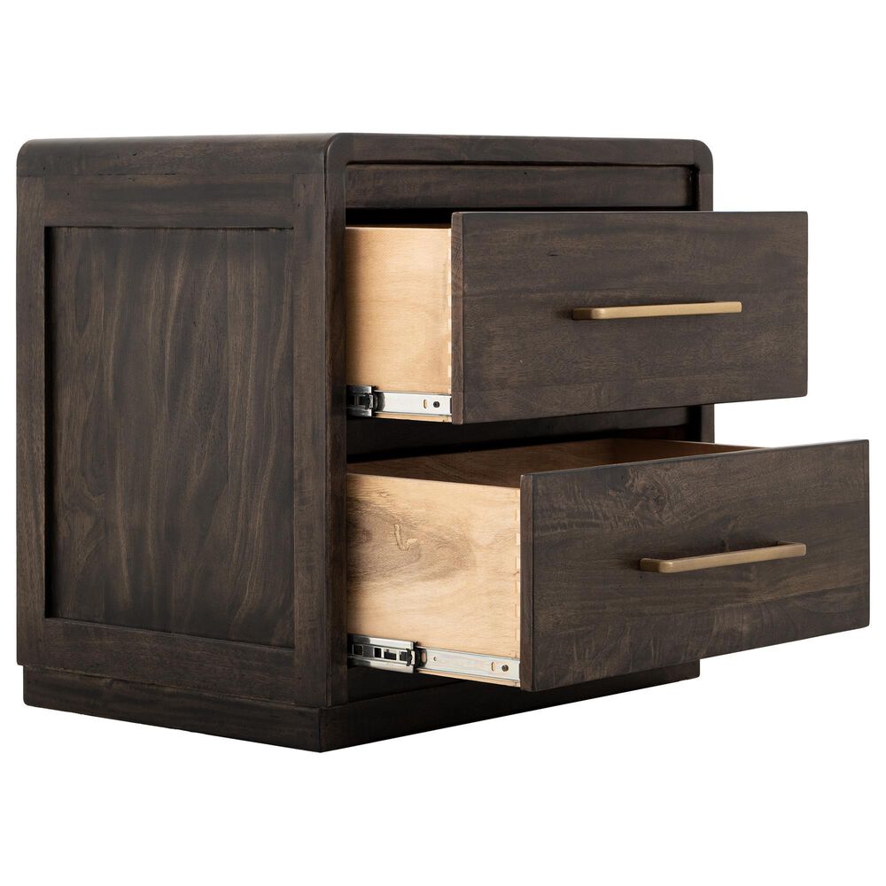 Fallridge Mezquite 2 Drawer Nightstand in Black, , large