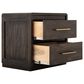 Fallridge Mezquite 2 Drawer Nightstand in Black, , large