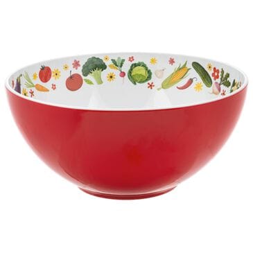 Ganz Garden of Goodness Vegetable Serving Bowl in Red, , large
