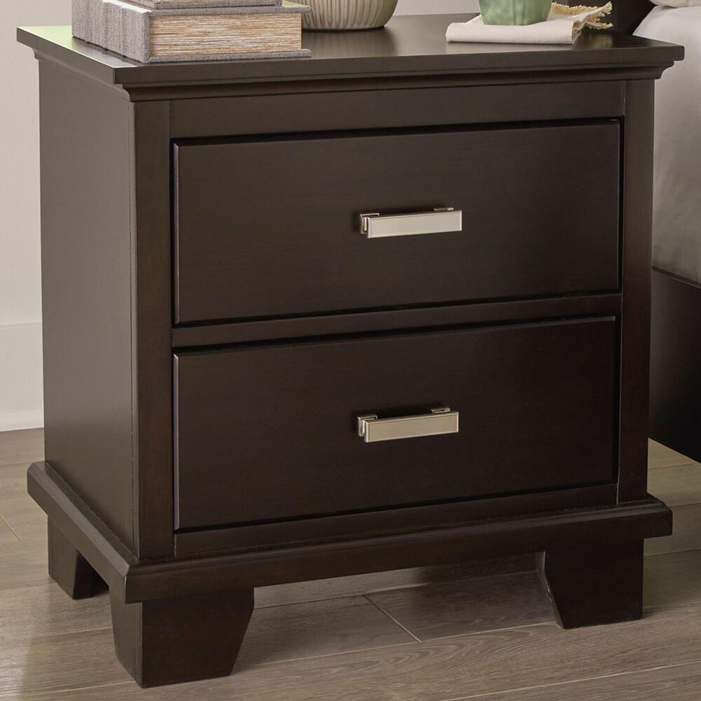Ashley Covetown 2-Drawer Nightstand in Dark Brown, , large