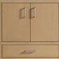 37B Alanya 60" Single Bathroom Vanity in Warm Oak with White Composite Stone Top, , large