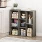 HOMLUX 5-Cube Open Shelf Storage Bookcase in French Oak, , large