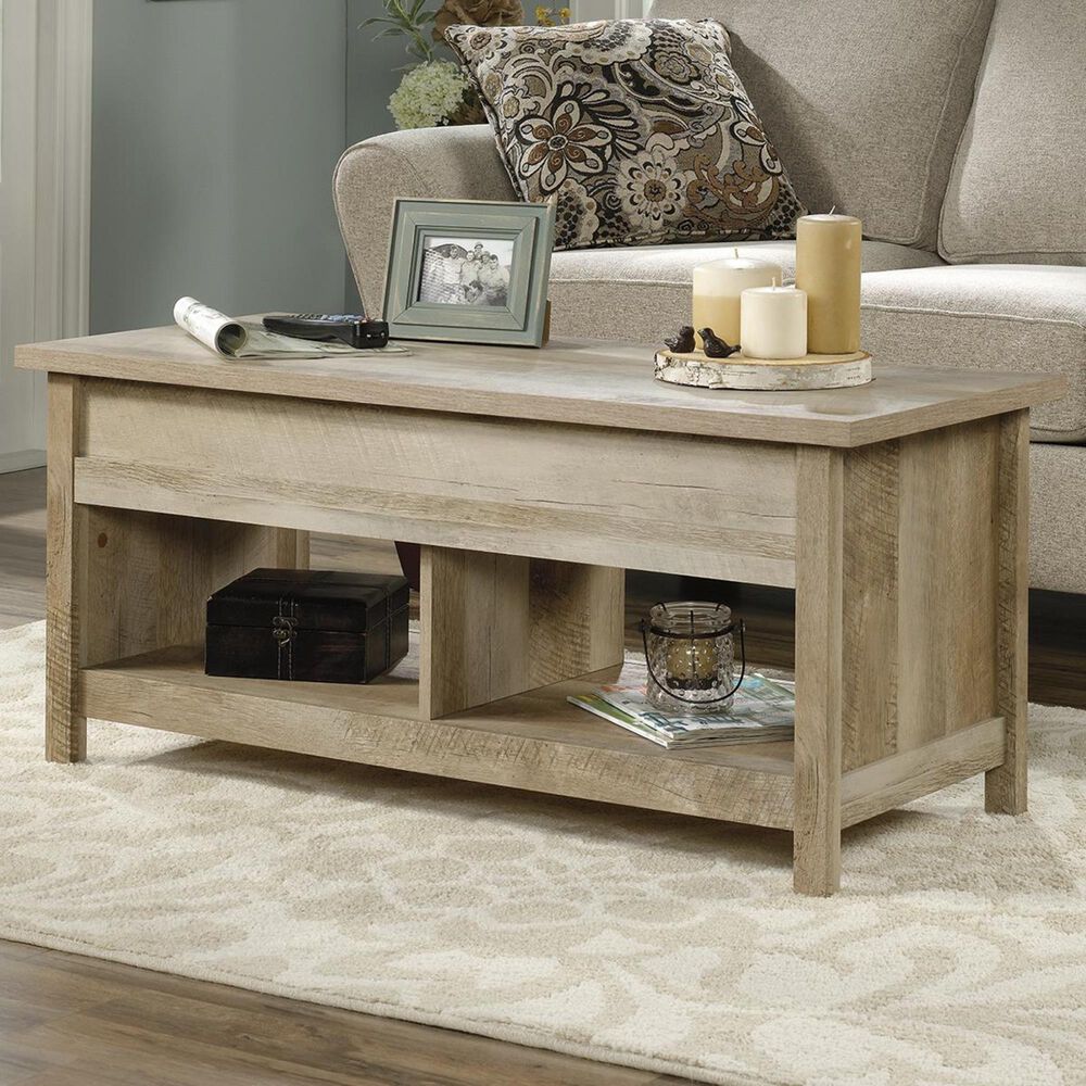 Sauder Cannery Bridge Lift Top Coffee Table in Lintel Oak NFM