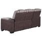 Titanic Furniture Power Reclining Sofa with Power Headrest in Brown, , large
