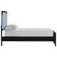 Ashley Maeling Twin Upholstered Panel Bed in Black and Gray, , large