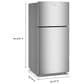 Amana 19 Cu. Ft. Wide Top-Freezer Refrigerator in Fingerprint-Resistant Stainless, , large