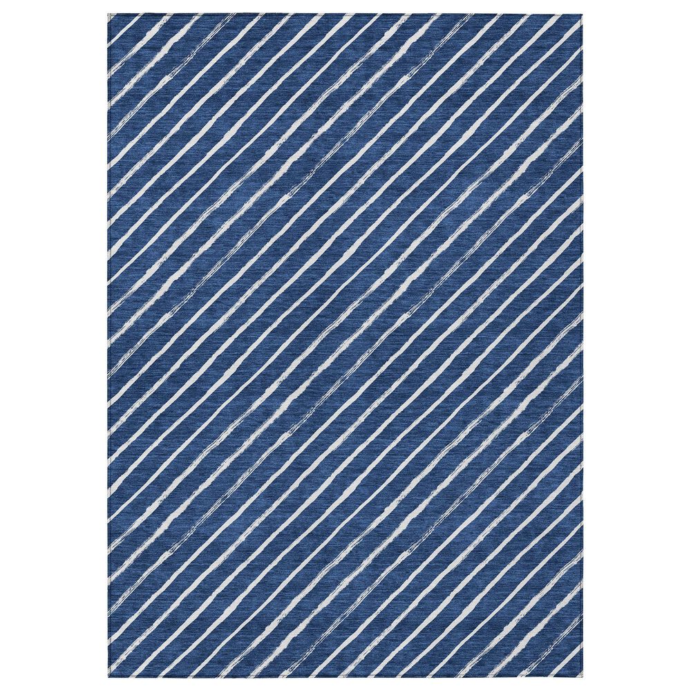 Dalyn Rug Company Wonderland WN27 5" x 7"6" Navy Indoor/Outdoor Area Rug, , large