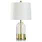 Flair Industries 19.5" Glass Table Lamp in Gold, , large