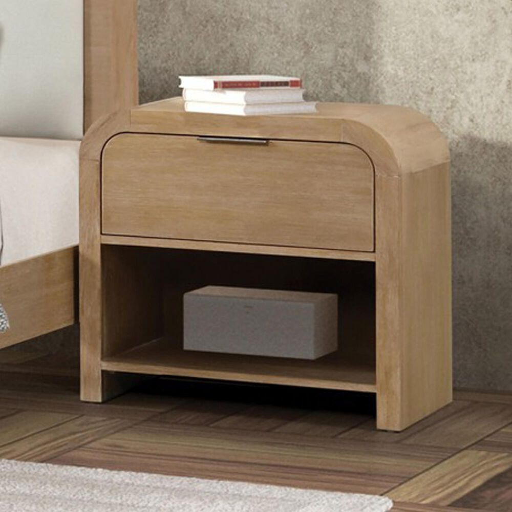 Furniture of America Hayes 1-Drawer Nightstand in Natural, , large