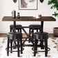 Ashley Valebeck Counter Height Table in Black and Brown - Table Only, , large
