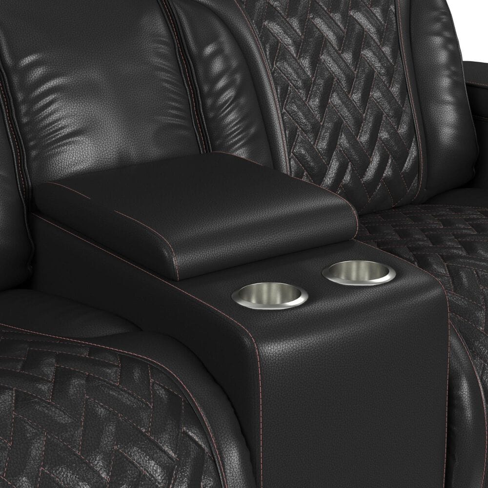 Mayberry Hill Prime Time Power Reclining Loveseat in Jett Black, , large