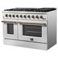 Forno Galiano 48" Freestanding Gas Range in White, , large