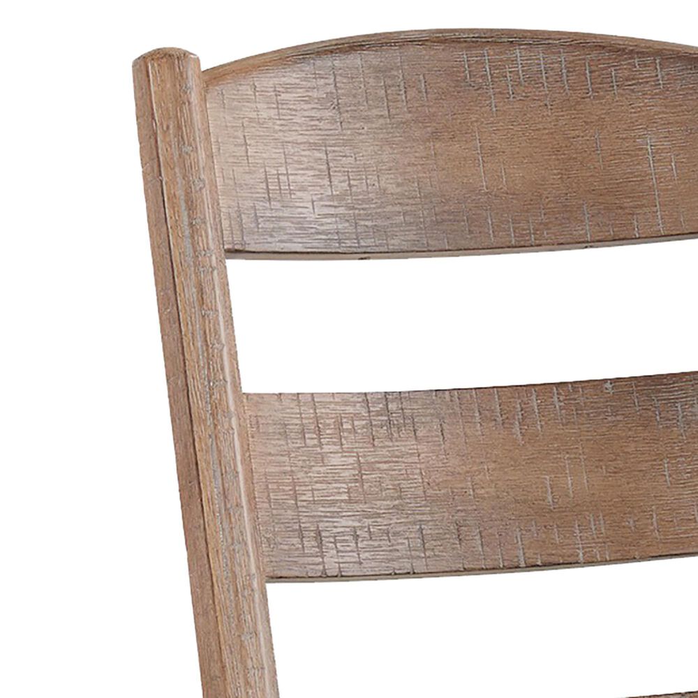 Hawthorne Furniture Highland Ladder Back Side Chair w/Cushion Seat in Rustic Sand Wash, , large