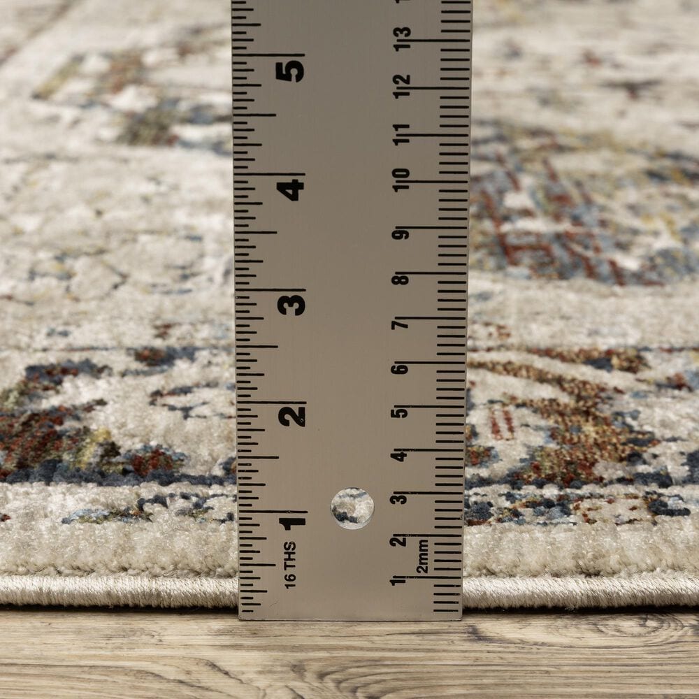 Oriental Weavers Capella Oriental Beige and Multicolor 3&#39;3&quot; x 5&#39; Area Rug, , large