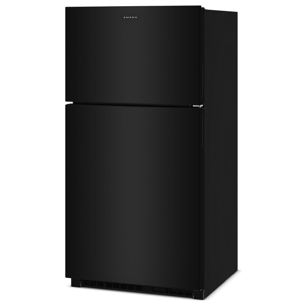 Amana 21 Cu. Ft. Top Freezer Refrigerator with Dual Crisper Drawers in Black, , large
