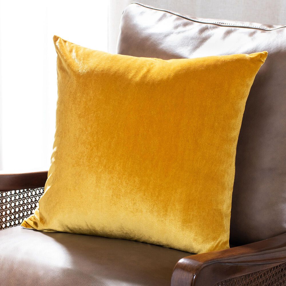 Safavieh Kelsa 18" Pillow in Mustard, , large