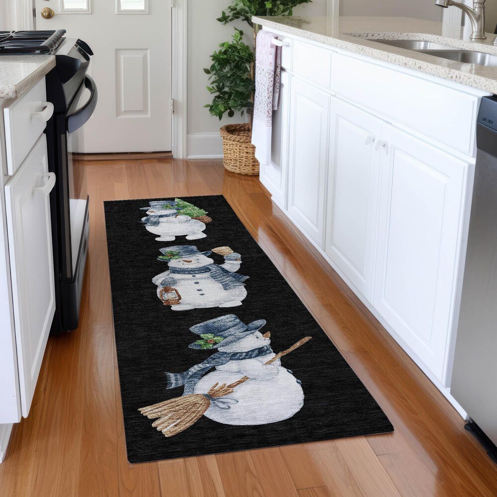 Dalyn Rug Company Wonderland WN34 Black 2&#39;3&quot; x 7&#39;6&quot; Runner, , large