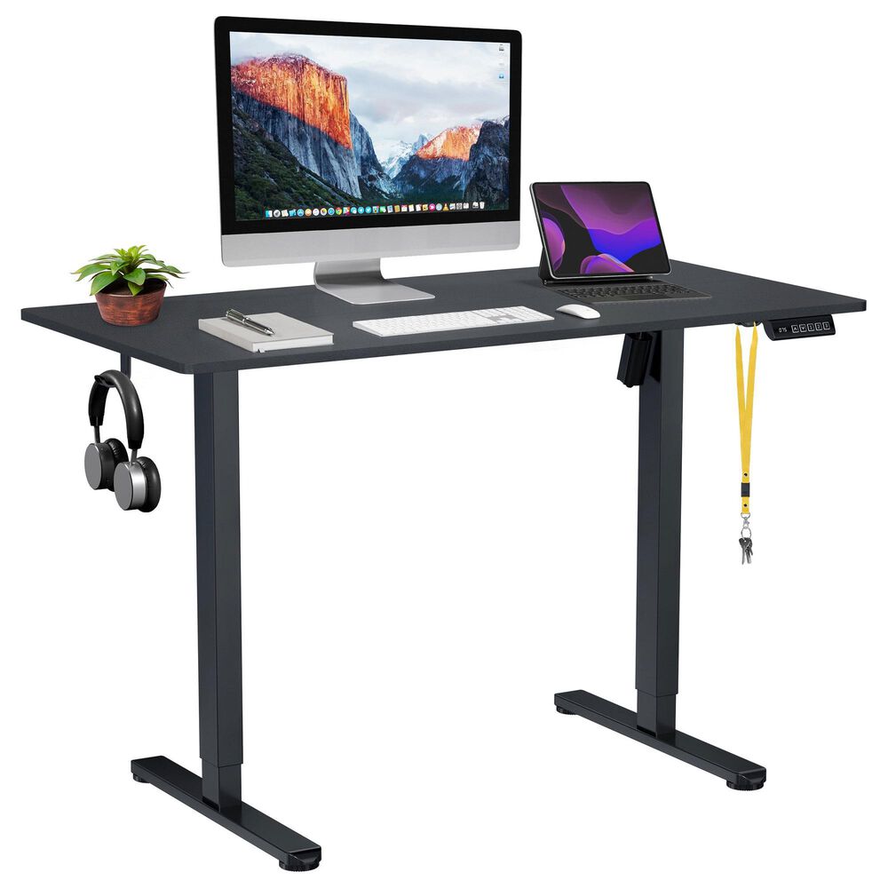 Rta Products Llc Vega Electric Standing Desk in Black, , large