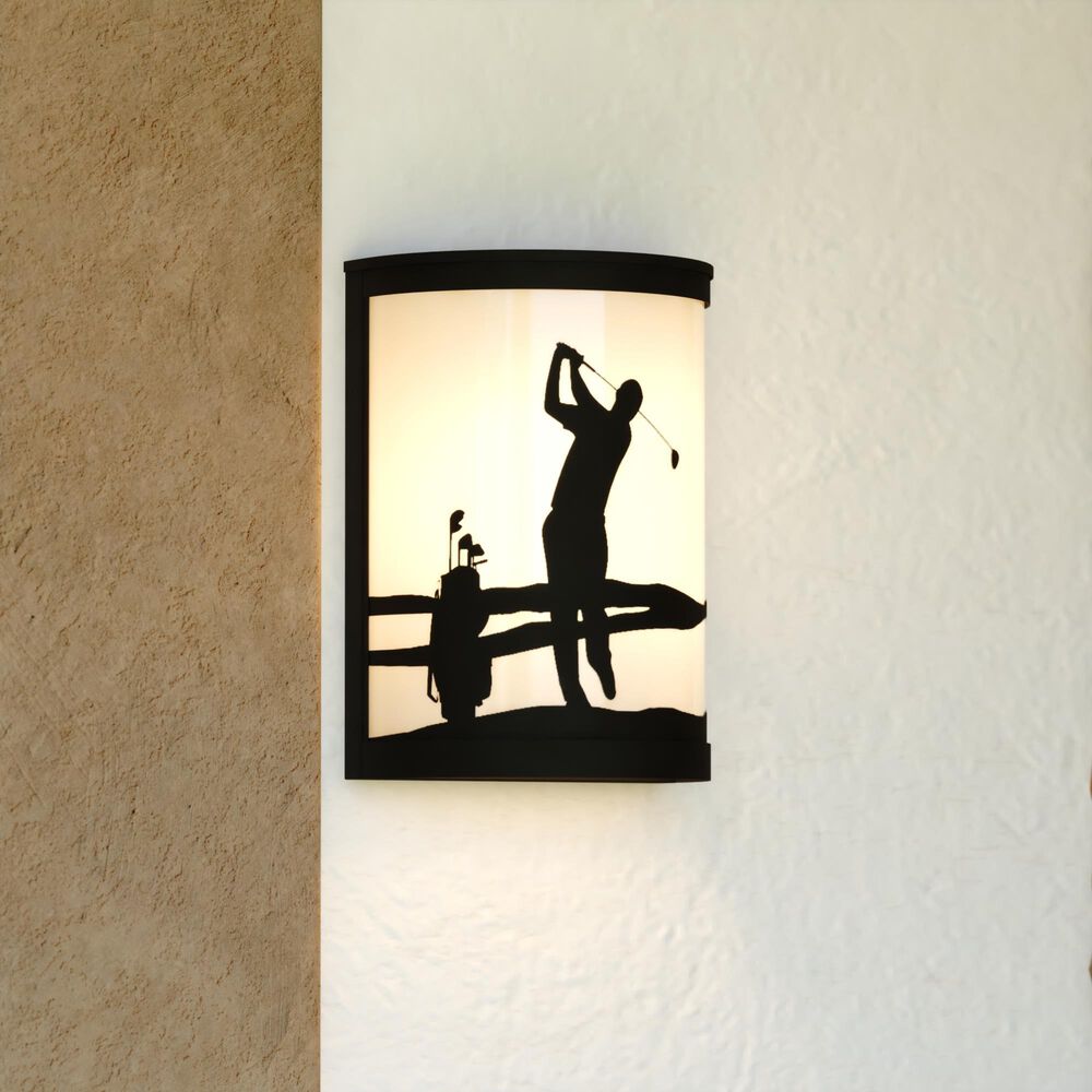 Vaxcel Links 1-Light Wall Sconce in Black, , large