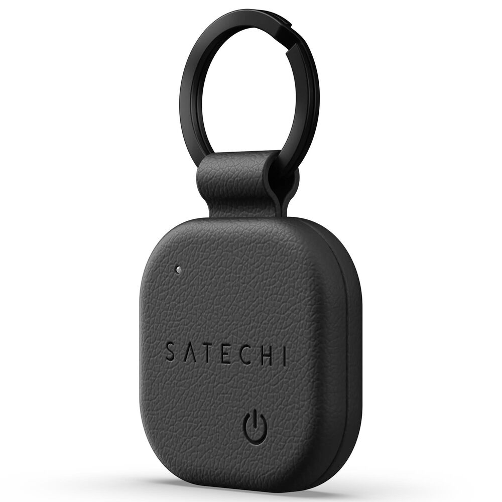 Satechi Vegan-Leather FindAll Keychain in Black, , large