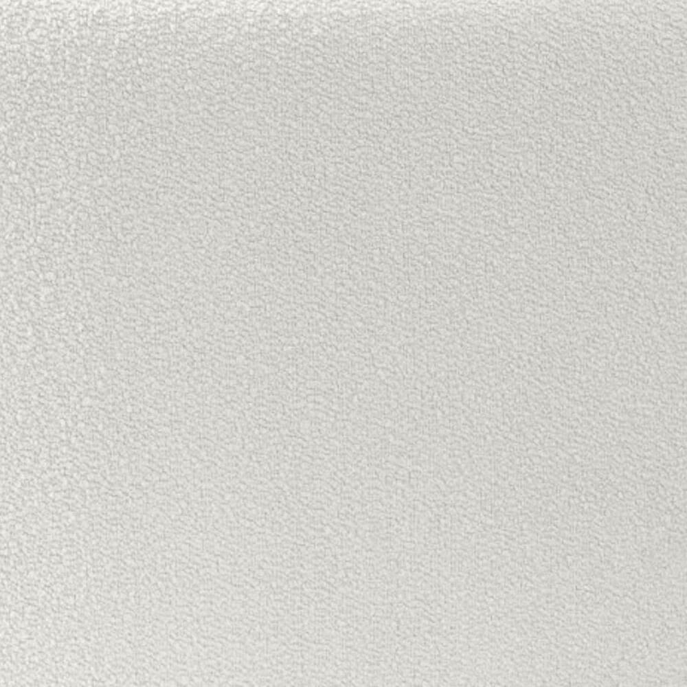 Jaxx Candler Boucle Fabric Ottoman in White, , large